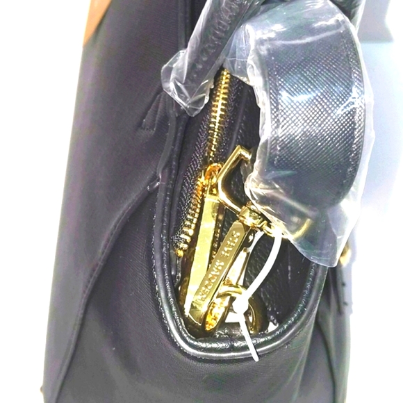 Steve Madden Bjuno Black Bag With Cheetah Scarf NWT - Picture 5 of 9